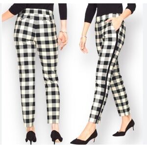 Talbots Black and White Buffalo Plaid Women's Pants